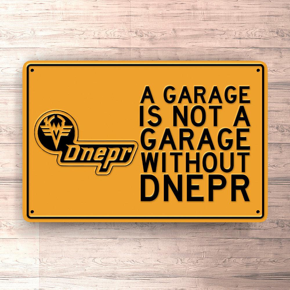 Dnepr A Garage Is Not A Garage Without Dnepr Skilte, Musemåtte, Dørmåtte-Skilte-Dnepr-Garage Culture Shop- garage - man cave - merchandise