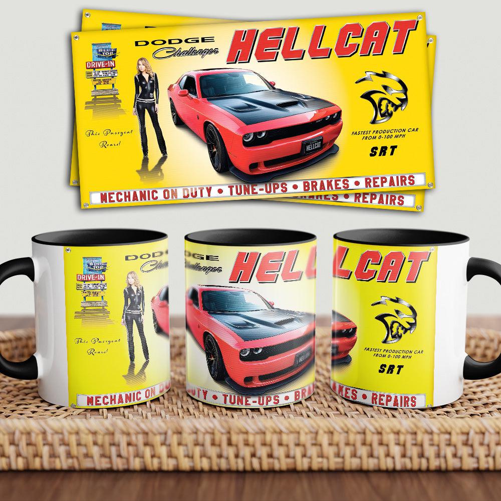 Dodge Chellenger "To Toner" Vintage Keramisk Krus-Krus-Dodge-Garage Culture Shop- garage - man cave - merchandise