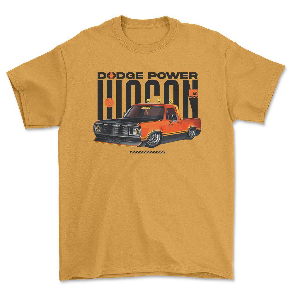 Dodge Power Wagon - Unisex T-Shirt , Bomuld-Beklædning-Dodge-Guld-S-Forside-Garage Culture Shop- garage - man cave - merchandise
