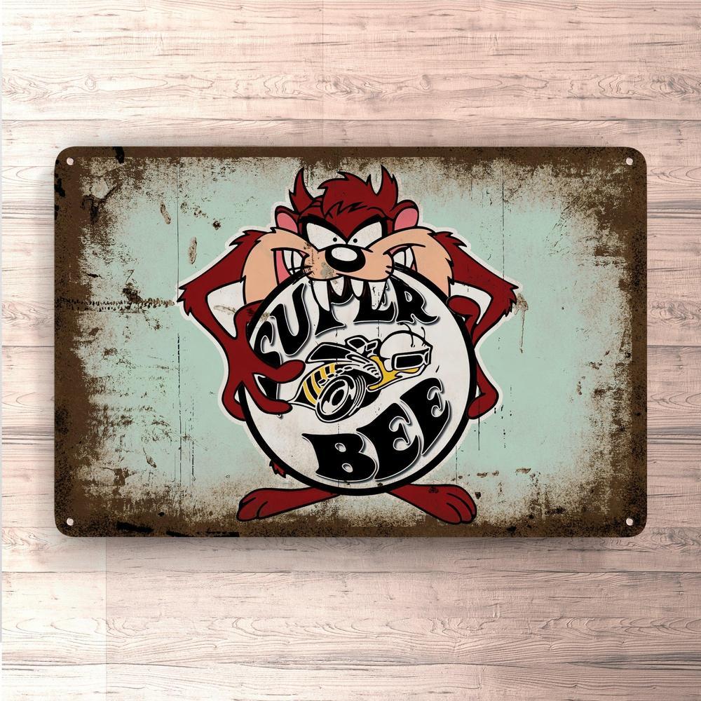 Dodge Super Bee Taz Vintage Skilte, Musemåtte, Dørmåtte , Plakat-Skilte-Dodge-Garage Culture Shop- garage - man cave - merchandise