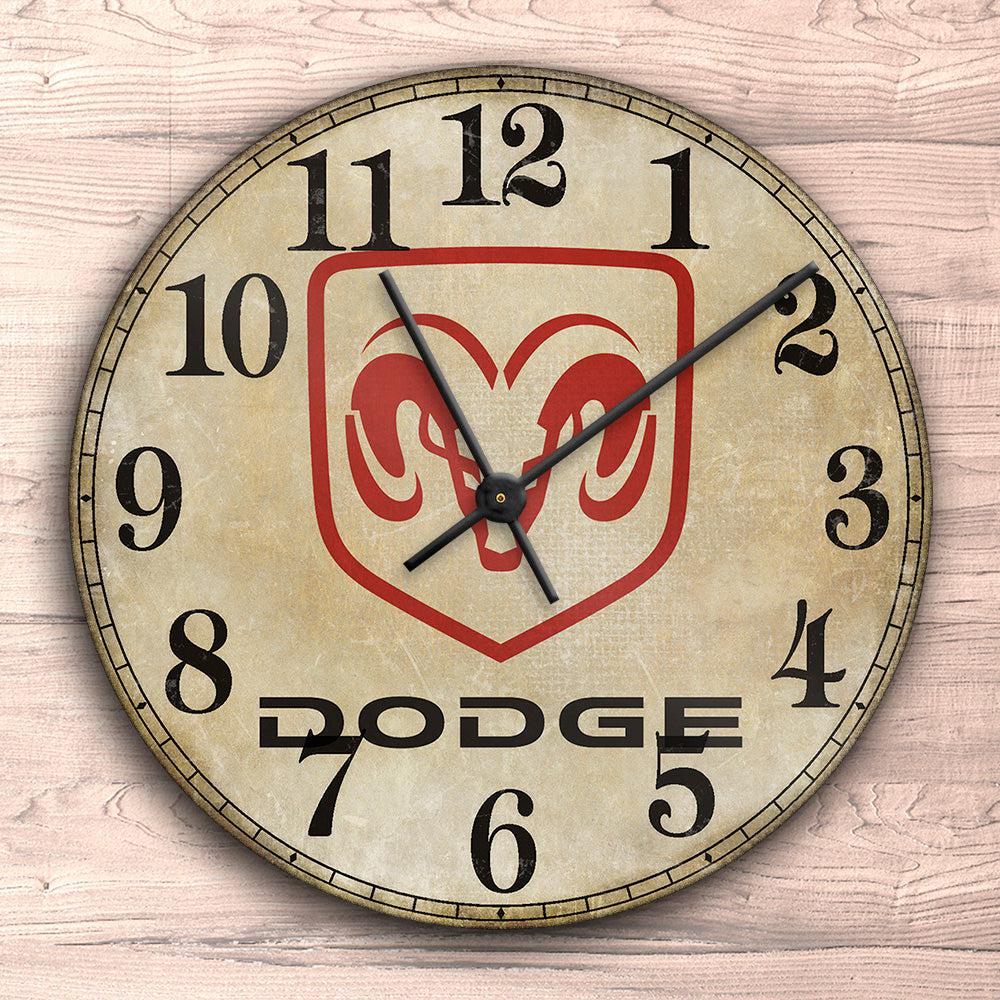 Dodge Vægur Rundt-Clock-Dodge-Garage Culture Shop- garage - man cave - merchandise