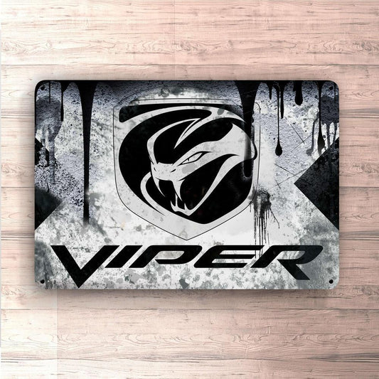 Dodge Viper Skilte, Musemåtte, Dørmåtte , Plakat-Skilte-Dodge-Garage Culture Shop- garage - man cave - merchandise