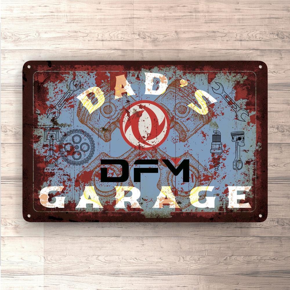 Dong Feng Dads Garage Vintage Skilte, Musemåtte, Dørmåtte-Skilte-Dong Feng-Garage Culture Shop- garage - man cave - merchandise