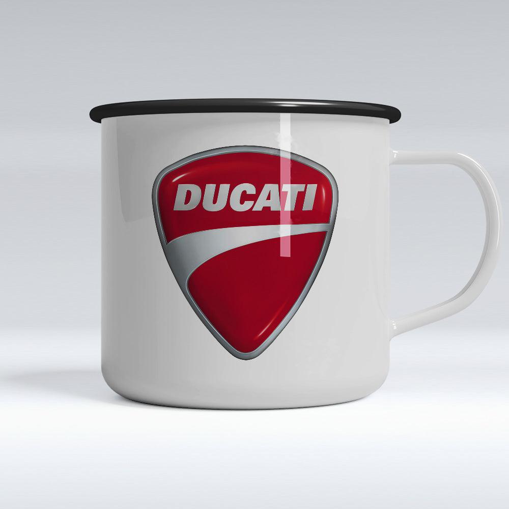 Ducati Emaljekrus-Krus-Ducati-Garage Culture Shop- garage - man cave - merchandise