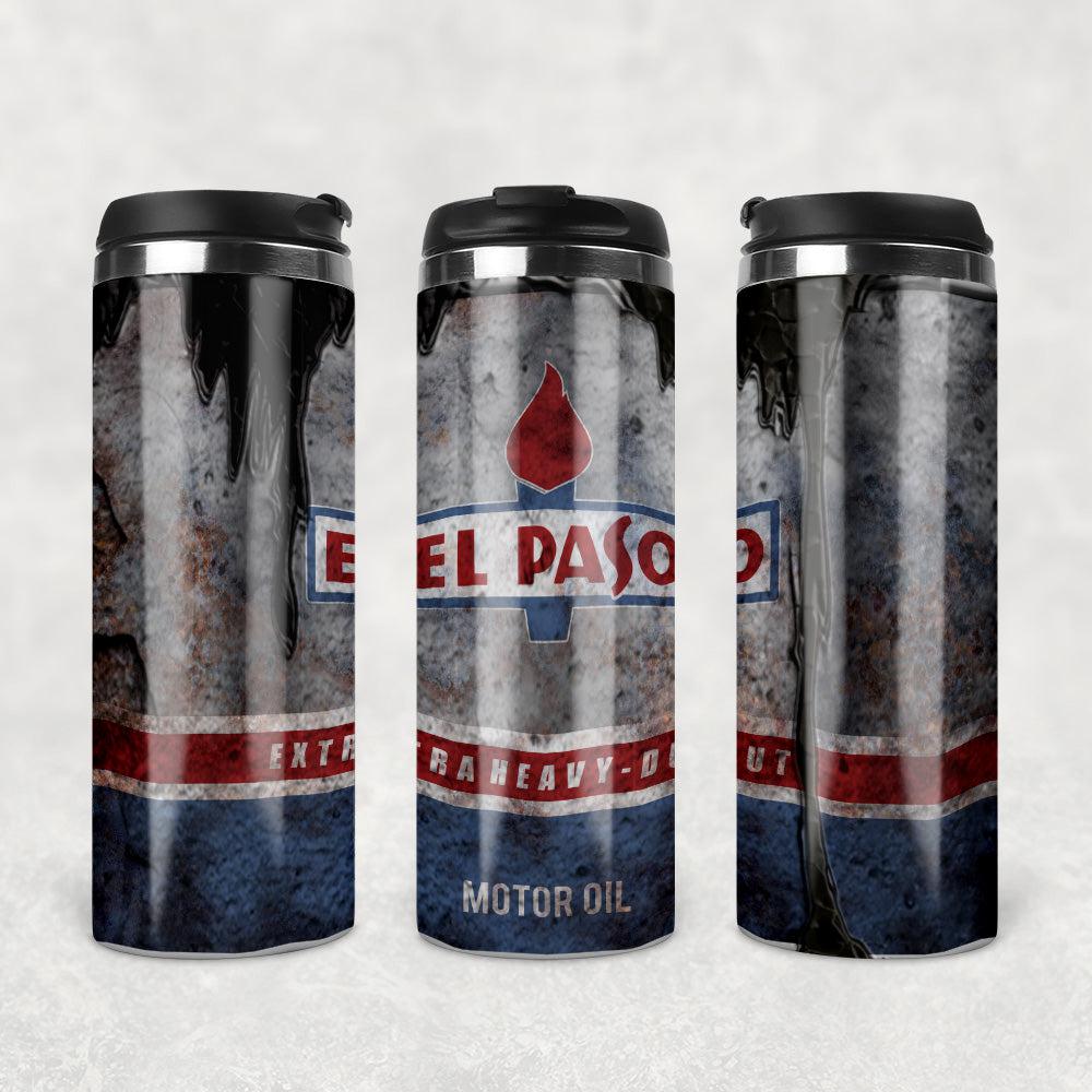 El Paso Motor Oil Termokrus Tumbler Rustfrit Stål-Krus-Motorolie-Garage Culture Shop- garage - man cave - merchandise