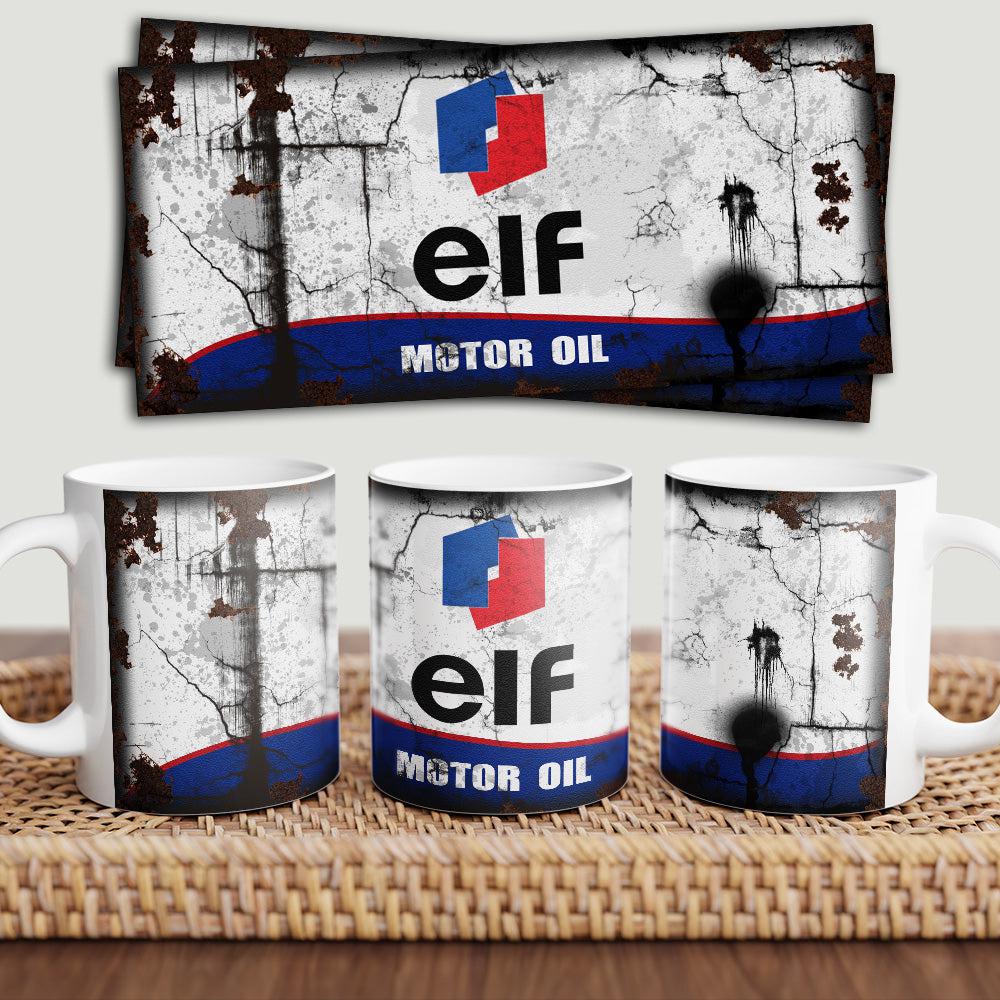 Elf Motorolie Keramisk Krus-Krus-Motorolie-Garage Culture Shop- garage - man cave - merchandise