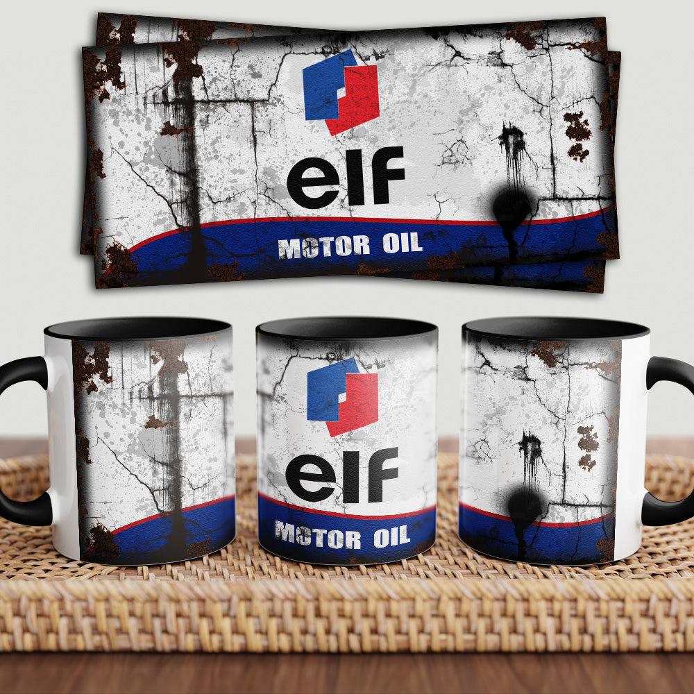 Elf "To Toner" Vintage Keramisk Krus-Krus-Motoroil-Garage Culture Shop- garage - man cave - merchandise