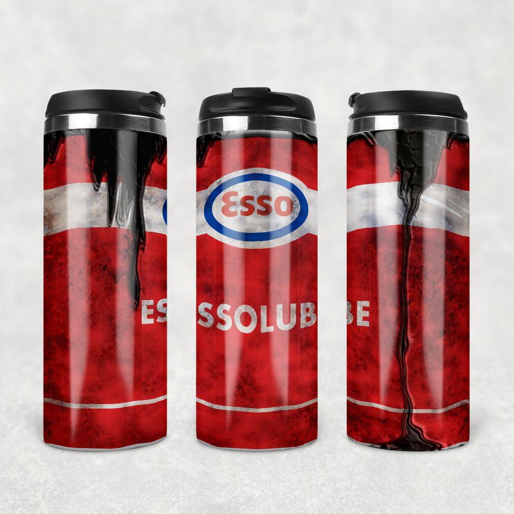 Esso Motor Oil Termokrus Tumbler Rustfrit Stål-Krus-Motorolie-Garage Culture Shop- garage - man cave - merchandise