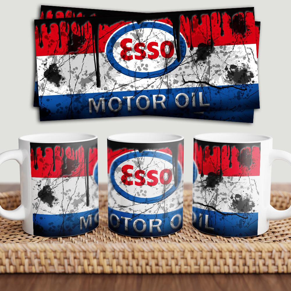 Esso Motorolie Keramisk Krus-Krus-Motorolie-Garage Culture Shop- garage - man cave - merchandise