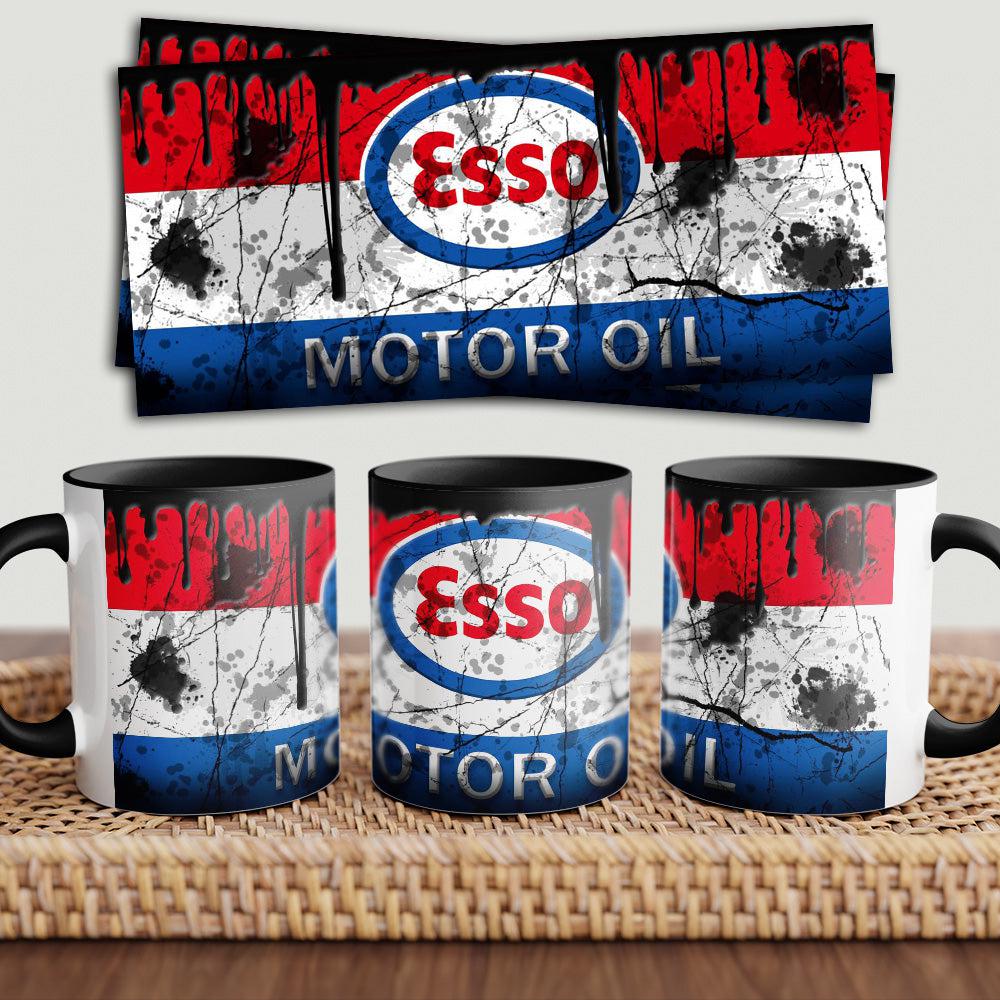 Esso "To Toner" Vintage Keramisk Krus-Krus-Motoroil-Garage Culture Shop- garage - man cave - merchandise