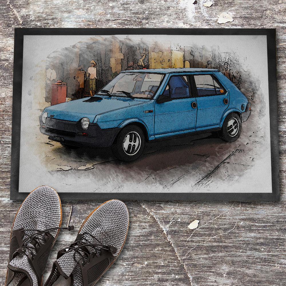 FIAT RITMO 60 CL 1978 Skilte, Musemåtte, Dørmåtte , Plakat-Skilte-Fiat-Garage Culture Shop- garage - man cave - merchandise
