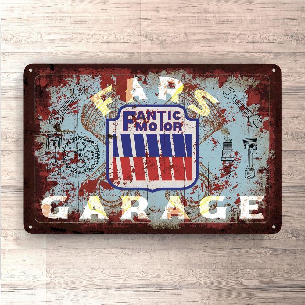 Fantic Motors Fars Garage Vintage Skilte, Musemåtte, Dørmåtte-Skilte-Fantic-Garage Culture Shop- garage - man cave - merchandise