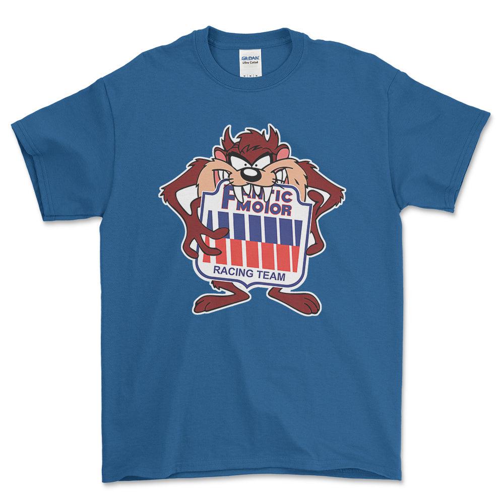 Fantic TAZ Unisex T-Shirt , Bomuld-Beklædning-Fantic-Blå Royal-S-Forside-Garage Culture Shop- garage - man cave - merchandise