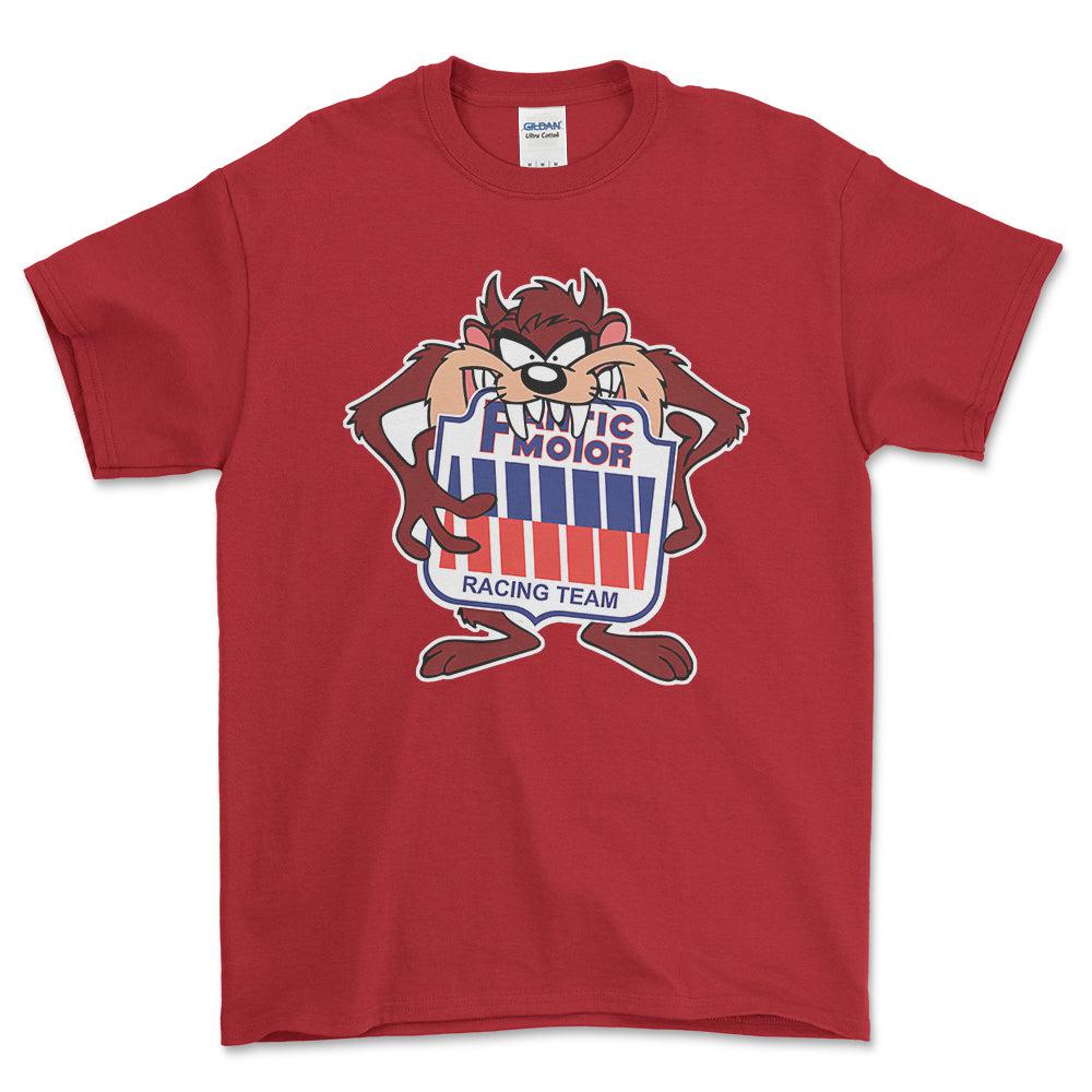 Fantic TAZ Unisex T-Shirt , Bomuld-Beklædning-Fantic-Rød-S-Forside-Garage Culture Shop- garage - man cave - merchandise