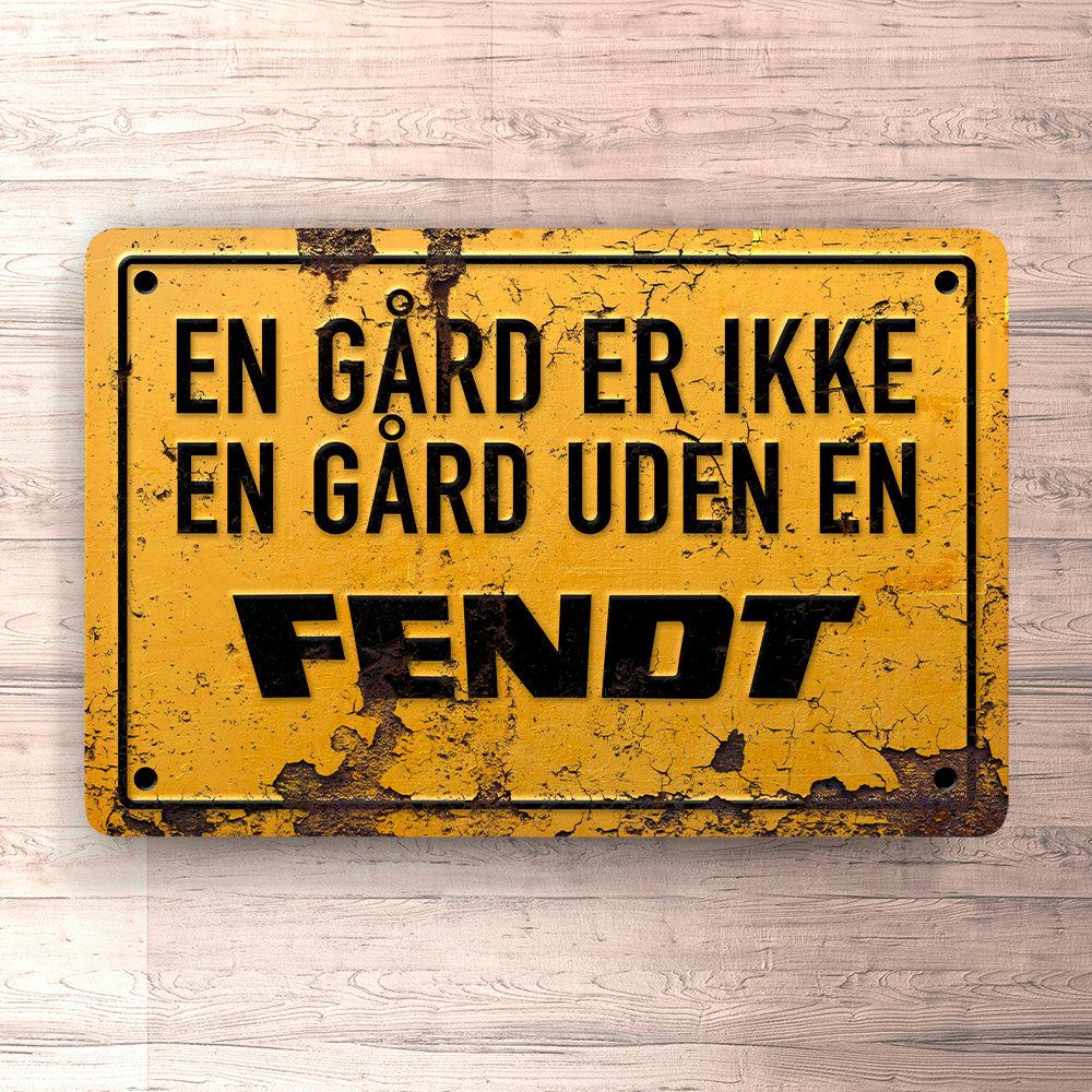 Fendt En Gård Er Ikke En Gård Uden En Fendt Skilte, Musemåtte, Dørmåtte-Skilte-Fendt-Garage Culture Shop- garage - man cave - merchandise