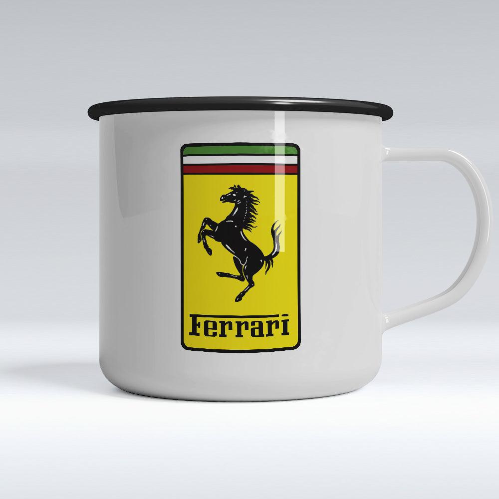 Ferrari Emaljekrus-Krus-Ferrari-Garage Culture Shop- garage - man cave - merchandise