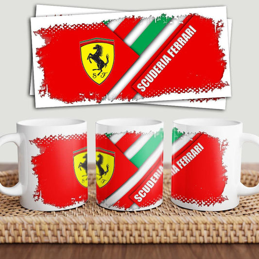 Ferrari Team Keramisk Krus-Krus-Ferrari-Garage Culture Shop- garage - man cave - merchandise