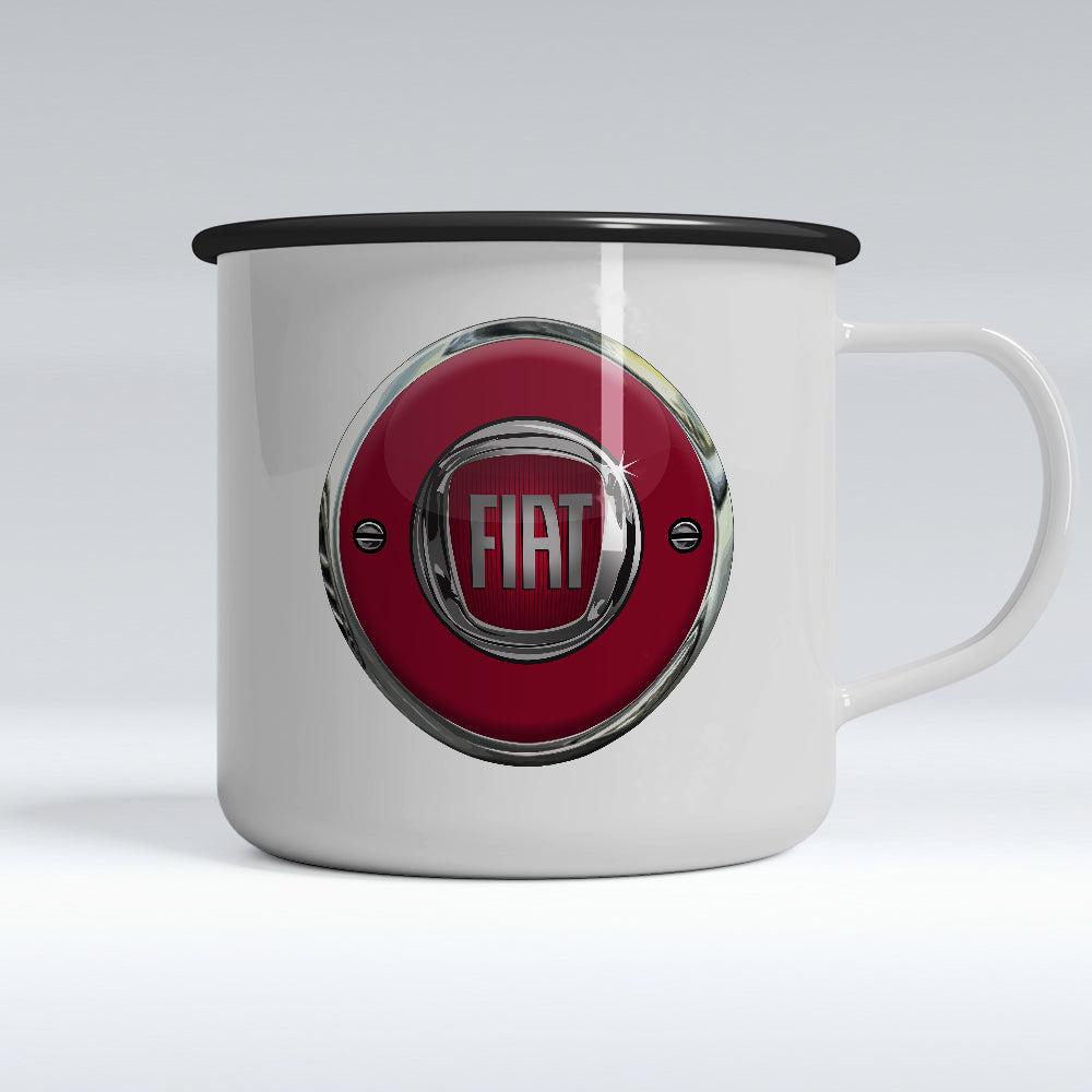 Fiat Emaljekrus-Krus-Fiat-Garage Culture Shop- garage - man cave - merchandise