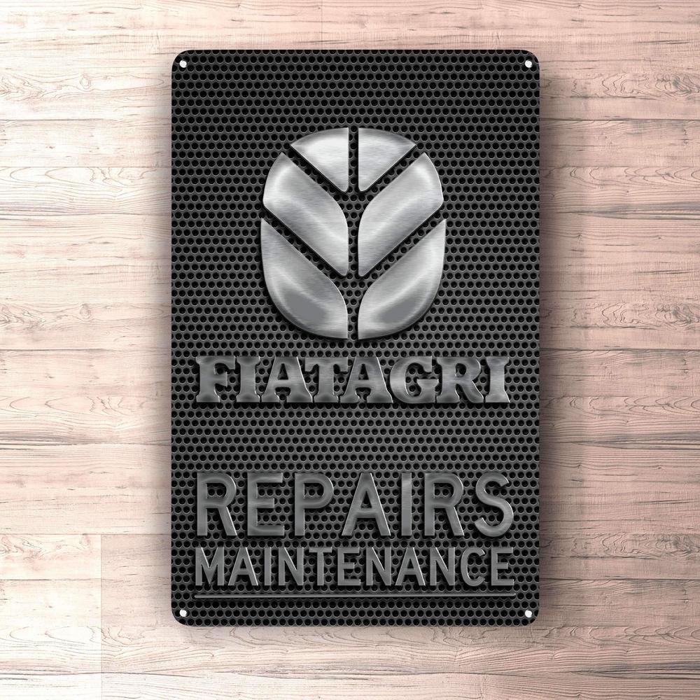Fiatagri Repairs Maintenance Skilte, Musemåtte, Dørmåtte-Skilte-Fiatagri-Garage Culture Shop- garage - man cave - merchandise