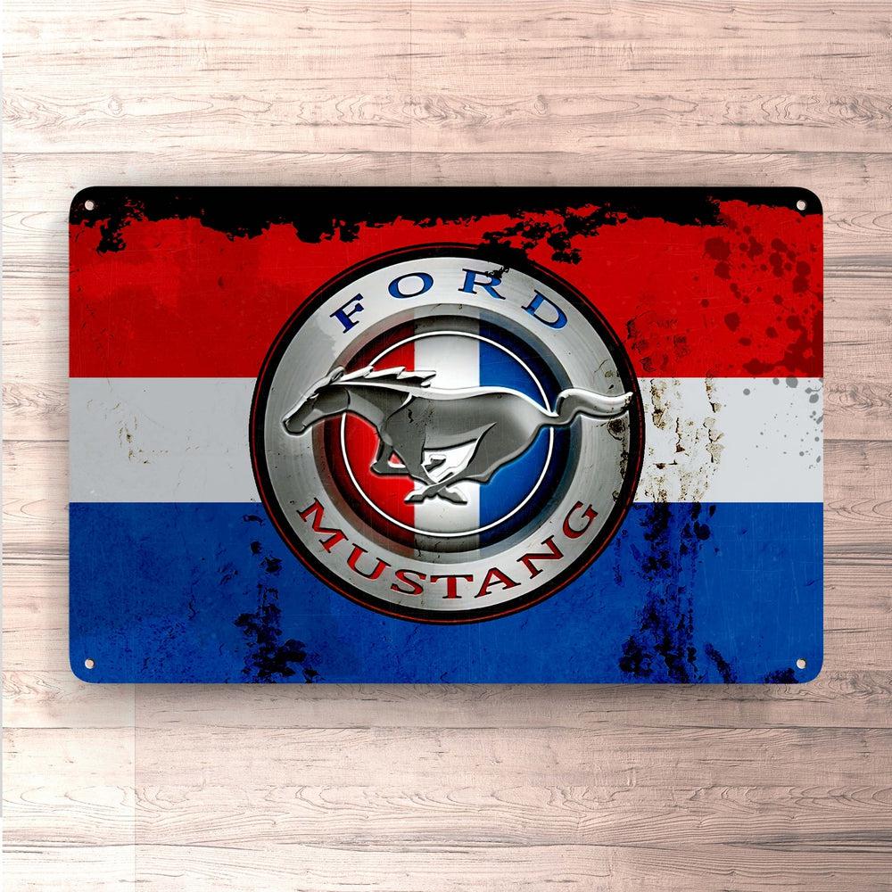 Ford Mustang Skilte, Musemåtte, Dørmåtte , Plakat-Skilte-Ford-Garage Culture Shop- garage - man cave - merchandise