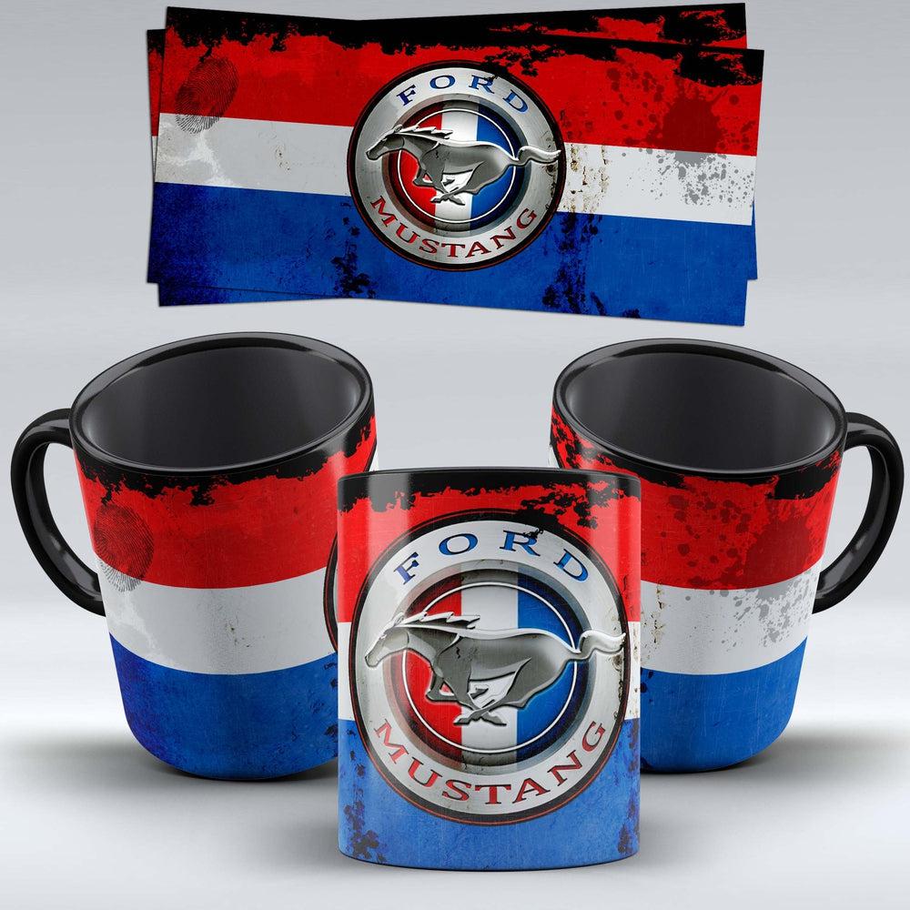 Ford Mustang "To Toner" Vintage Keramisk Krus-Krus-Ford-Garage Culture Shop- garage - man cave - merchandise