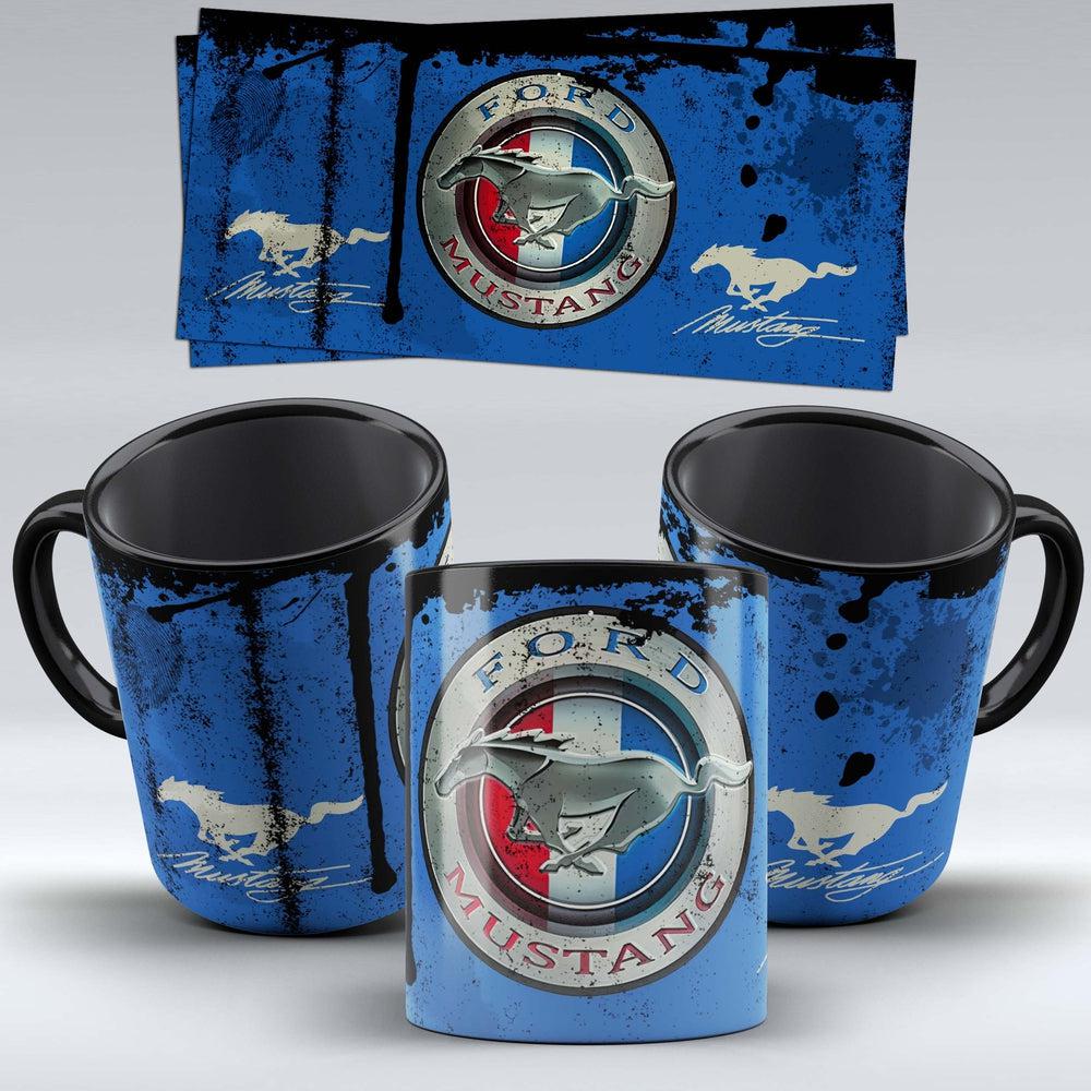 Ford Mustang "To Toner" Vintage Keramisk Krus-Krus-Ford-Garage Culture Shop- garage - man cave - merchandise