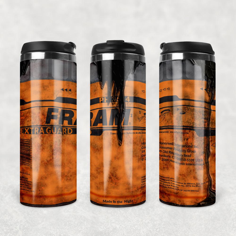 Fram Filter Motor Oil Termokrus Tumbler Rustfrit Stål-Krus-Motorolie-Garage Culture Shop- garage - man cave - merchandise