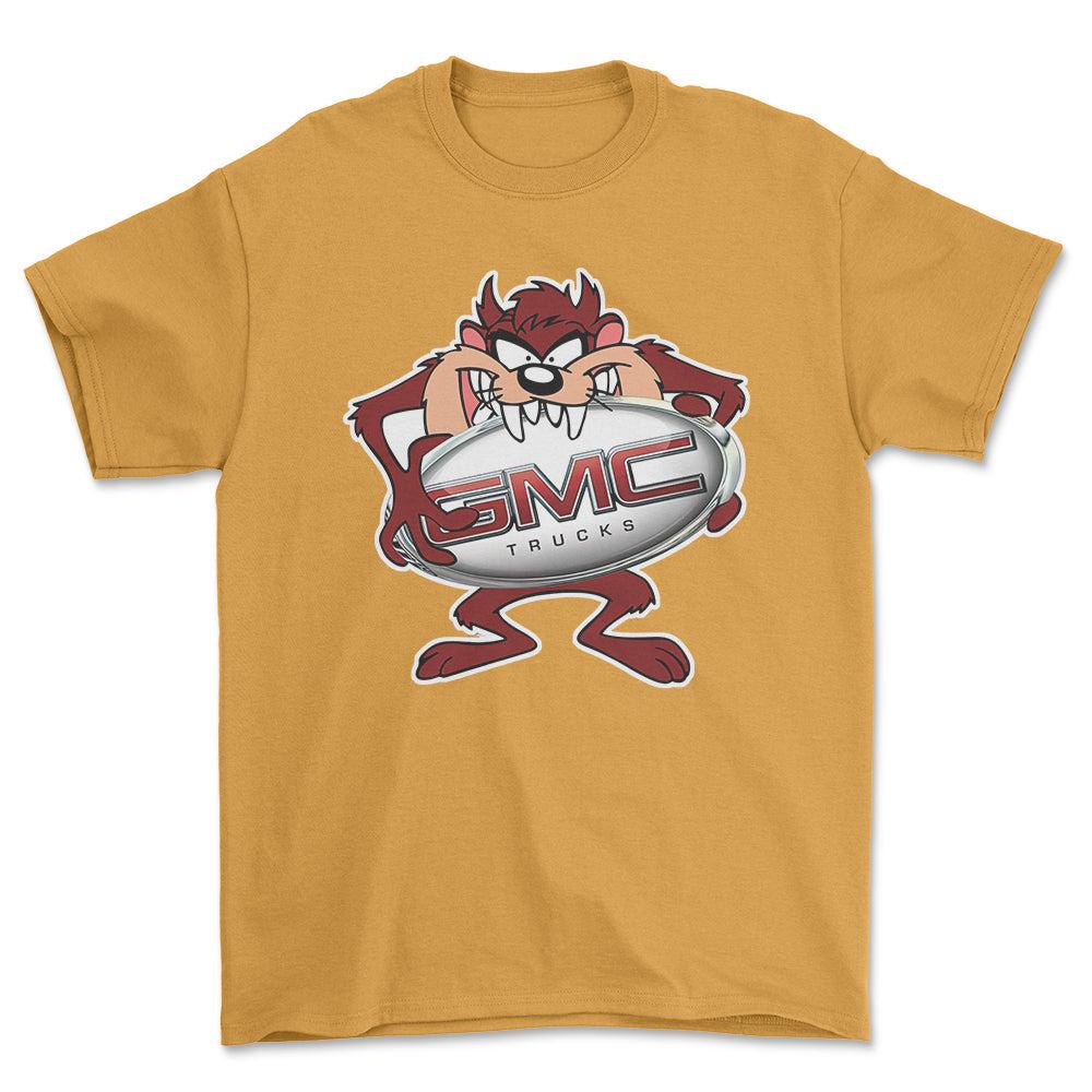 GMC TAZ Unisex T-Shirt , Bomuld-Beklædning-GMC-Guld-S-Forside-Garage Culture Shop- garage - man cave - merchandise
