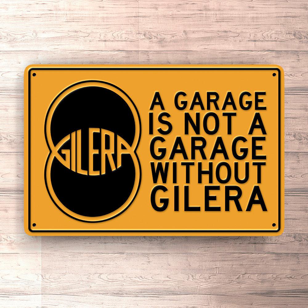 Gilera A Garage Is Not A Garage Without Gilera Skilte, Musemåtte, Dørmåtte , Plakat-Skilte-Gilera-Garage Culture Shop- garage - man cave - merchandise