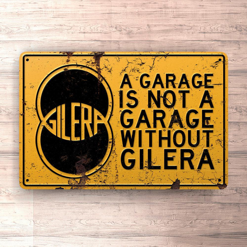 Gilera A Garage Is Not A Garage Without Gilera Skilte, Musemåtte, Dørmåtte , Plakat-Skilte-Gilera-Garage Culture Shop- garage - man cave - merchandise