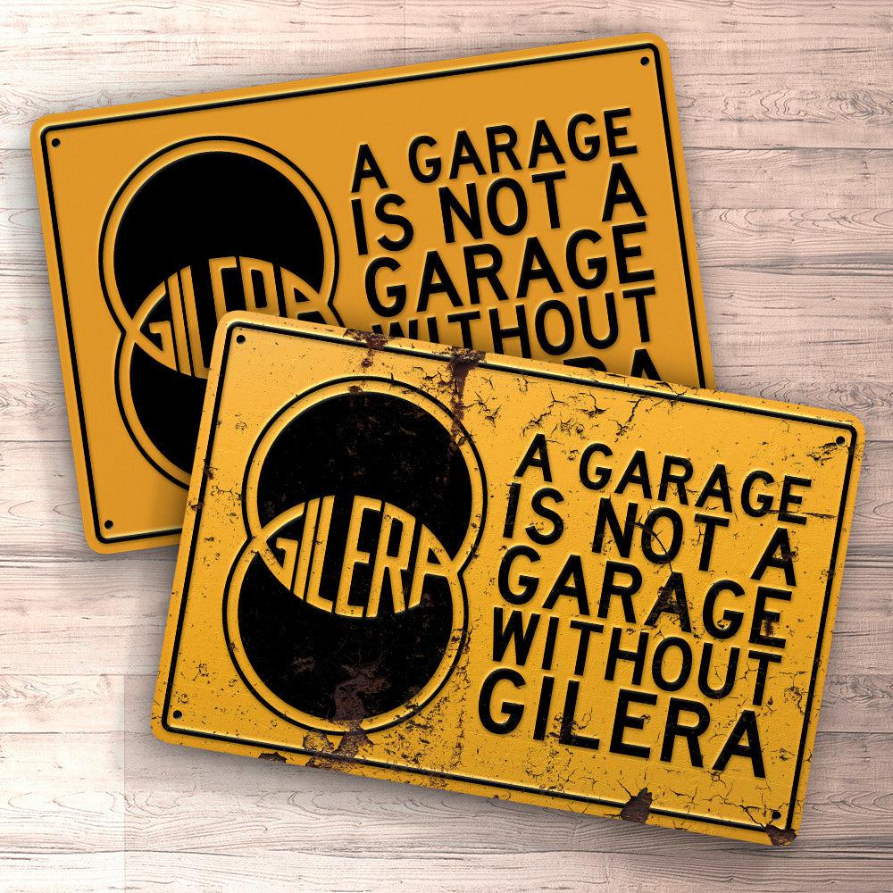 Gilera A Garage Is Not A Garage Without Gilera Skilte, Musemåtte, Dørmåtte , Plakat-Skilte-Gilera-Garage Culture Shop- garage - man cave - merchandise