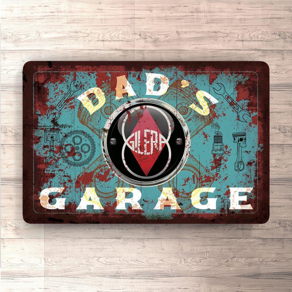 Gilera Dads Garage Vintage Skilte, Musemåtte, Dørmåtte-Skilte-Gilera-Garage Culture Shop- garage - man cave - merchandise