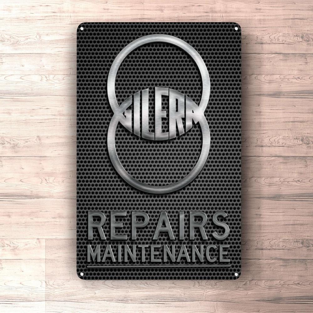 Gilera Repairs Maintenance Skilte, Musemåtte, Dørmåtte , Plakat-Skilte-Gilera-Garage Culture Shop- garage - man cave - merchandise