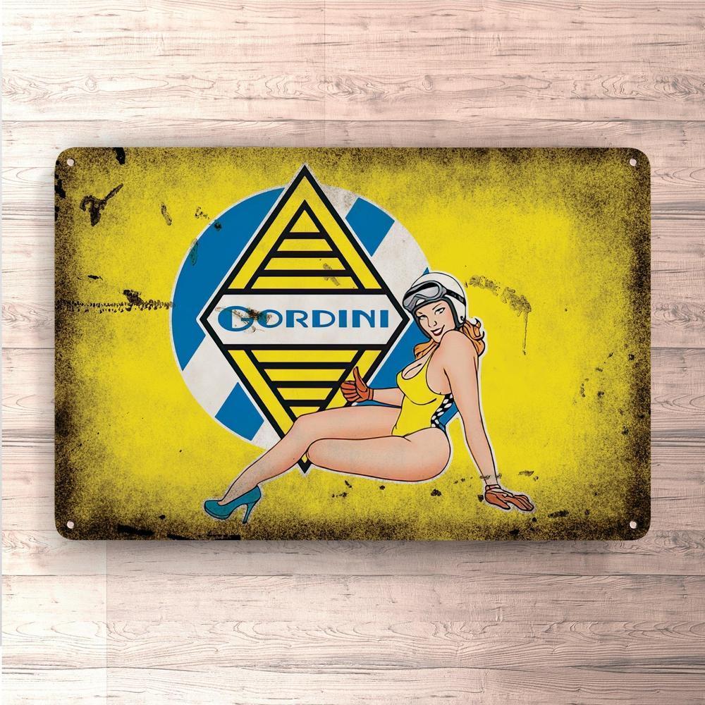 Gordini Pin-Up Vintage Skilte, Musemåtte, Dørmåtte , Plakat-Skilte-Gordini-Garage Culture Shop- garage - man cave - merchandise
