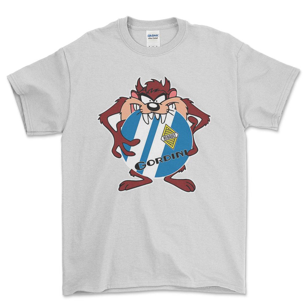 Gordini TAZ Unisex T-Shirt , Bomuld-Beklædning-Gordini-Hvid-S-Forside-Garage Culture Shop- garage - man cave - merchandise