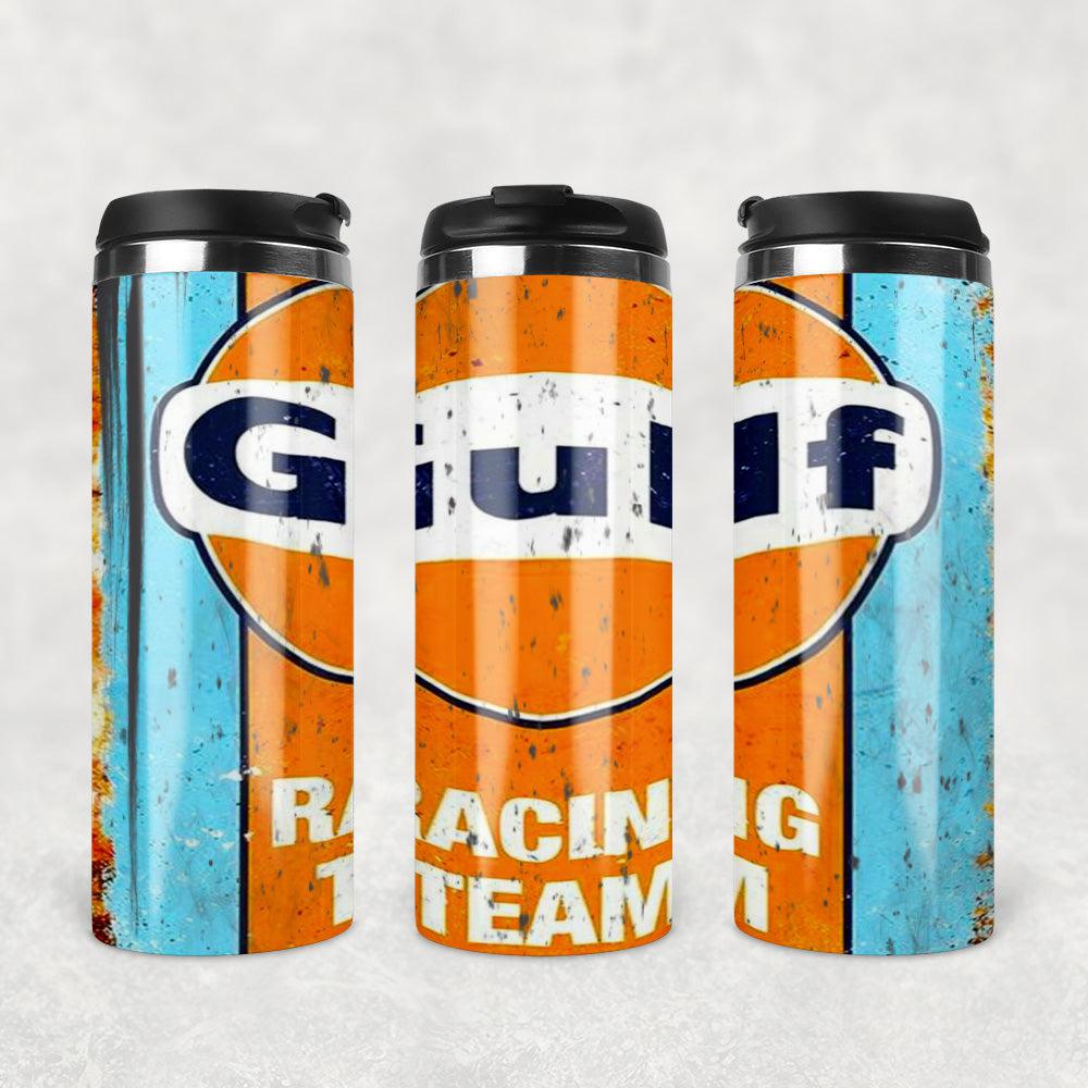 Gulf Motor Oil Termokrus Tumbler Rustfrit Stål-Krus-Motorolie-Garage Culture Shop- garage - man cave - merchandise