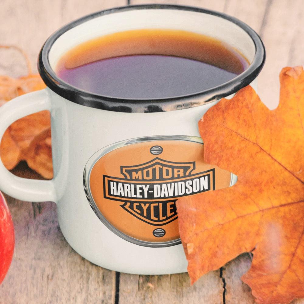 Harley Emaljekrus-Krus-Harley Davidson-Garage Culture Shop- garage - man cave - merchandise