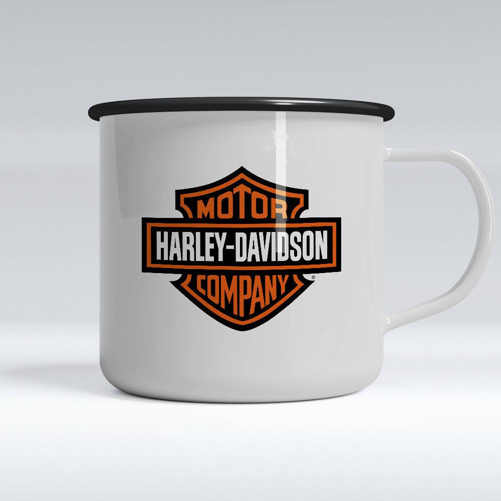 Harley Emaljekrus-Krus-Harley Davidson-Garage Culture Shop- garage - man cave - merchandise
