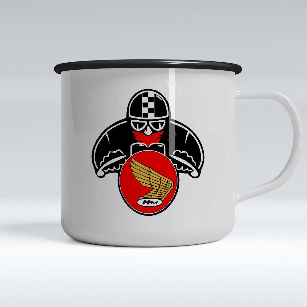 Honda Biker Emaljekrus-Krus-Honda-Garage Culture Shop- garage - man cave - merchandise