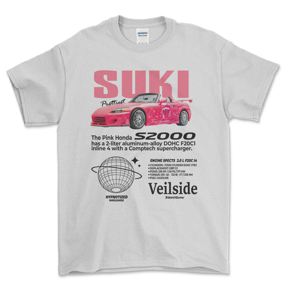 Honda S2000 - Unisex T-Shirt , Bomuld-Beklædning-Honda-Hvid-S-Forside-Garage Culture Shop- garage - man cave - merchandise