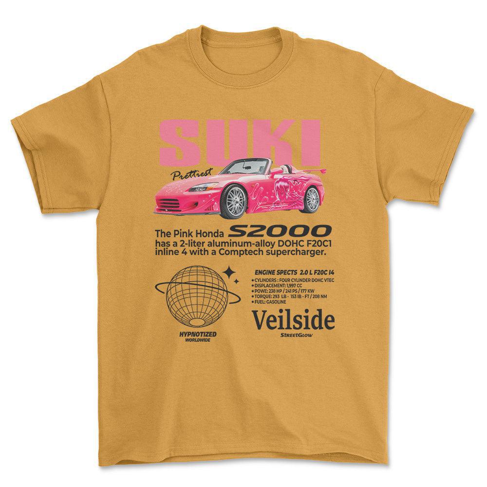 Honda S2000 - Unisex T-Shirt , Bomuld-Beklædning-Honda-Guld-S-Forside-Garage Culture Shop- garage - man cave - merchandise