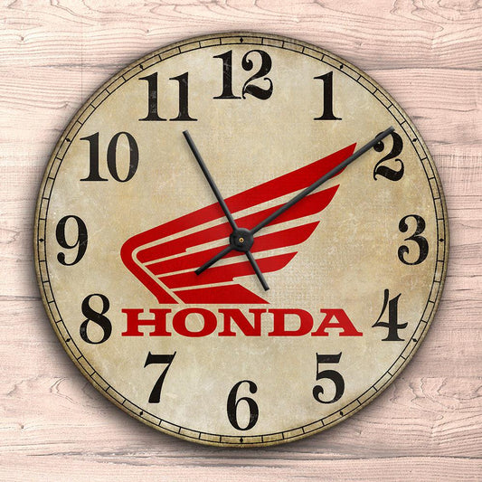 Honda Vægur Rundt-Clock-Honda-Garage Culture Shop- garage - man cave - merchandise