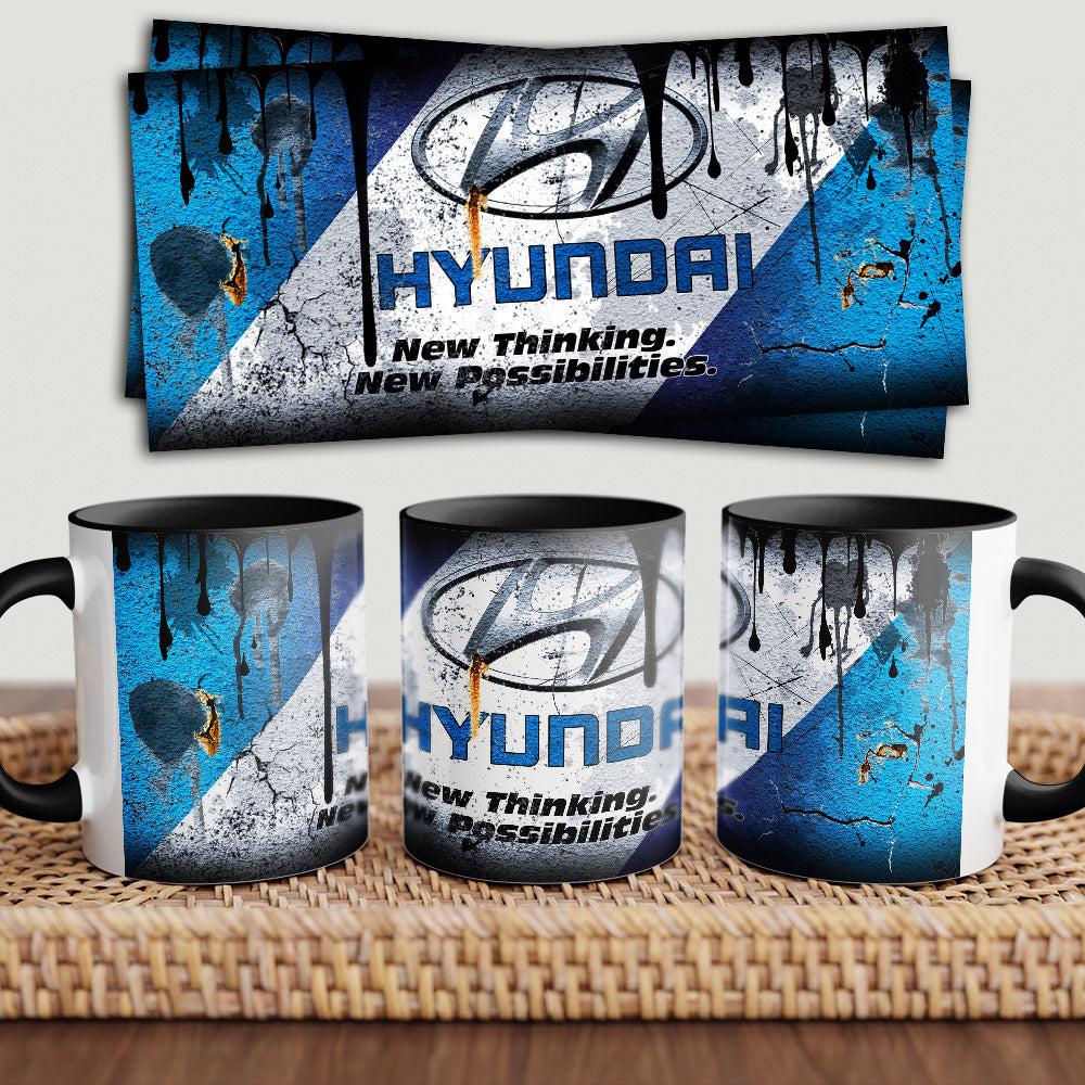 Hyundai "To Toner" Vintage Keramisk Krus-Krus-Hyundai-Garage Culture Shop- garage - man cave - merchandise