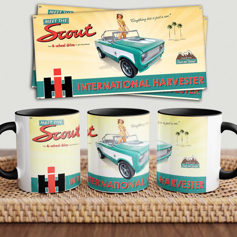 International Harvester Scout "To Toner" Vintage Keramisk Krus-Krus-International Harvester-Garage Culture Shop- garage - man cave - merchandise