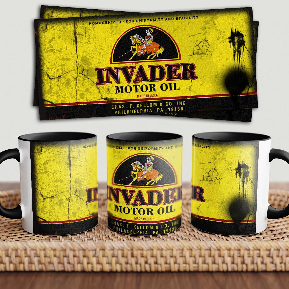 Invader "To Toner" Vintage Keramisk Krus-Krus-Motoroil-Garage Culture Shop- garage - man cave - merchandise