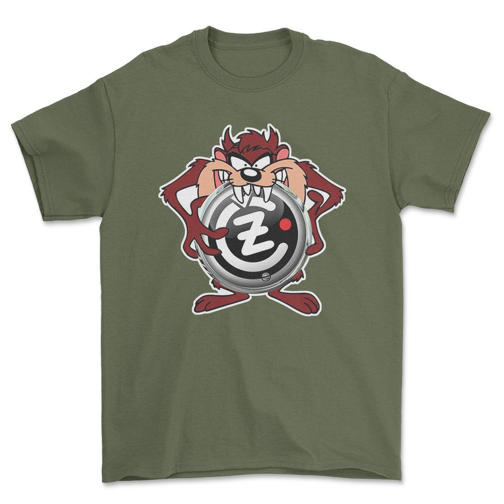 Jawa CZ TAZ Unisex T-Shirt , Bomuld-Beklædning-Jawa-Grøn Militær-S-Forside-Garage Culture Shop- garage - man cave - merchandise