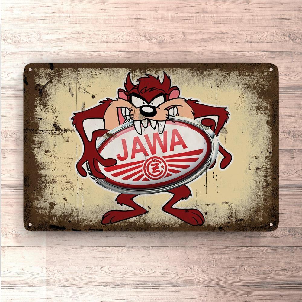 Jawa Taz Vintage Skilte, Musemåtte, Dørmåtte-Skilte-Jawa-Garage Culture Shop- garage - man cave - merchandise