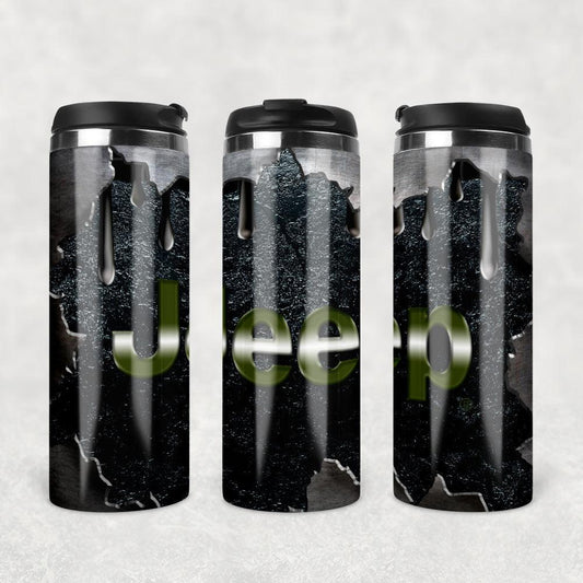 Jeep Termokrus Tumbler Rustfrit Stål-Krus-Jeep-Garage Culture Shop- garage - man cave - merchandise