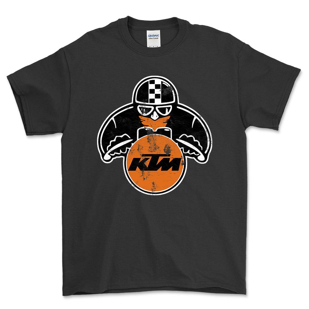 KTM Biker Vintage Style Unisex T-Shirt, Cotton exclusively at