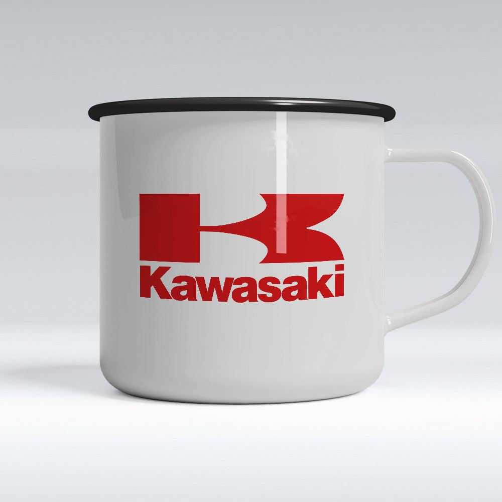 Kawasaki Emaljekrus-Krus-Kawasaki-Garage Culture Shop- garage - man cave - merchandise